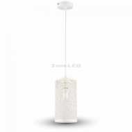 Pendant Cylinder Light White Color Lace with E27