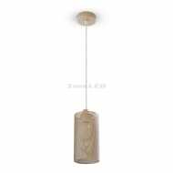 Pendant Light Cylinder Champean Gold With Gold Canopy